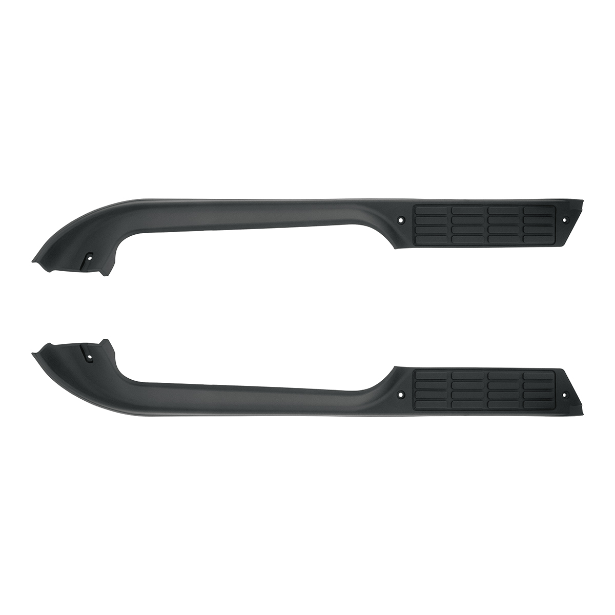 Door Sill Plates 1978 to 1989 Chevy GMC Pickup Pair Plastic Black Chevrolet C10