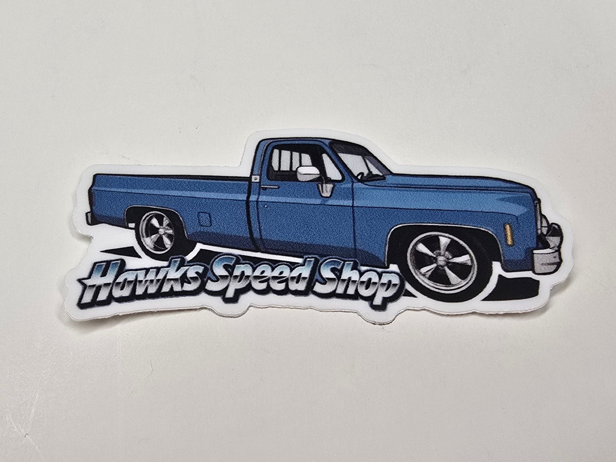 Hawks Square Body Truck Sticker
