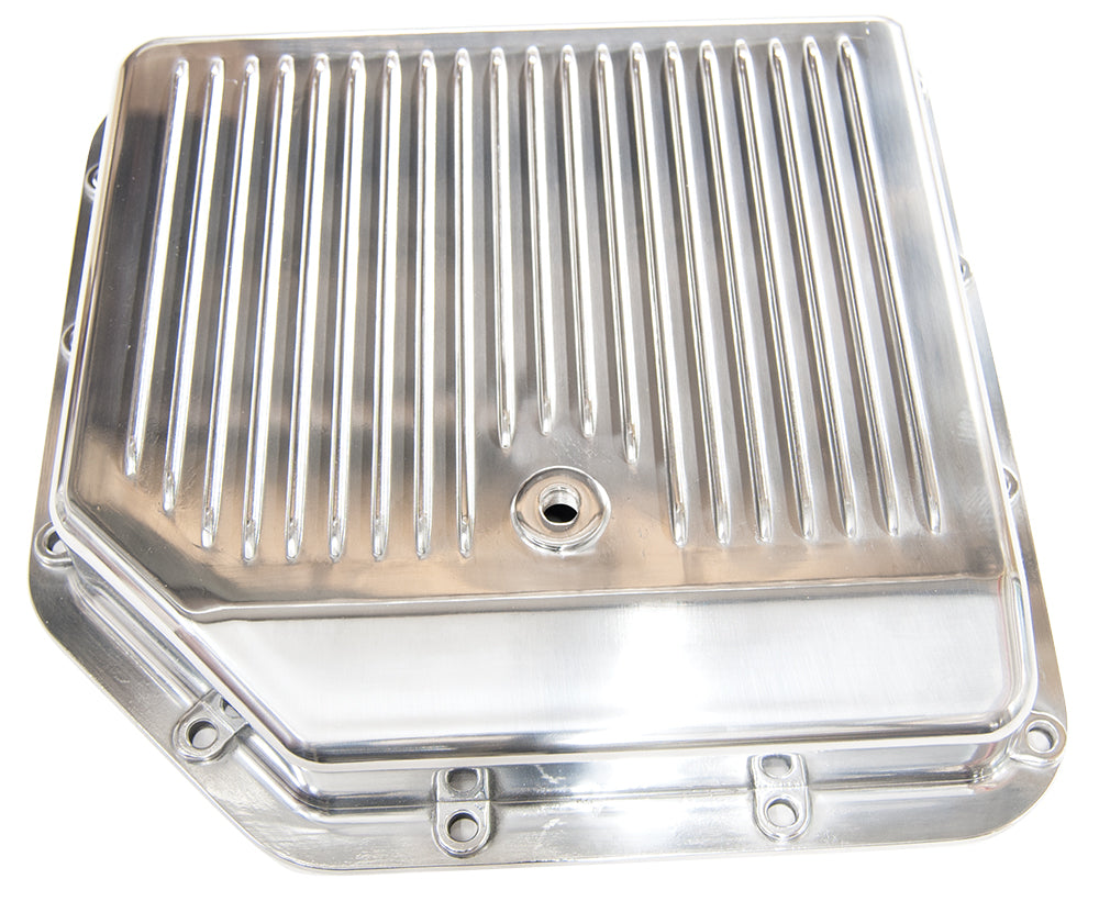 Chevy Chevrolet Polished Aluminum transmission Trans Pan 350TH turbo 350 GM GMC
