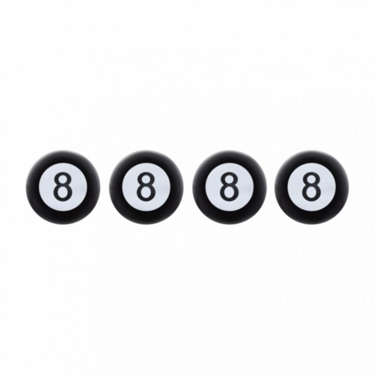 8 Ball Valve Caps set of 4 stem cap custom sled hotrod cool retro classic gm A