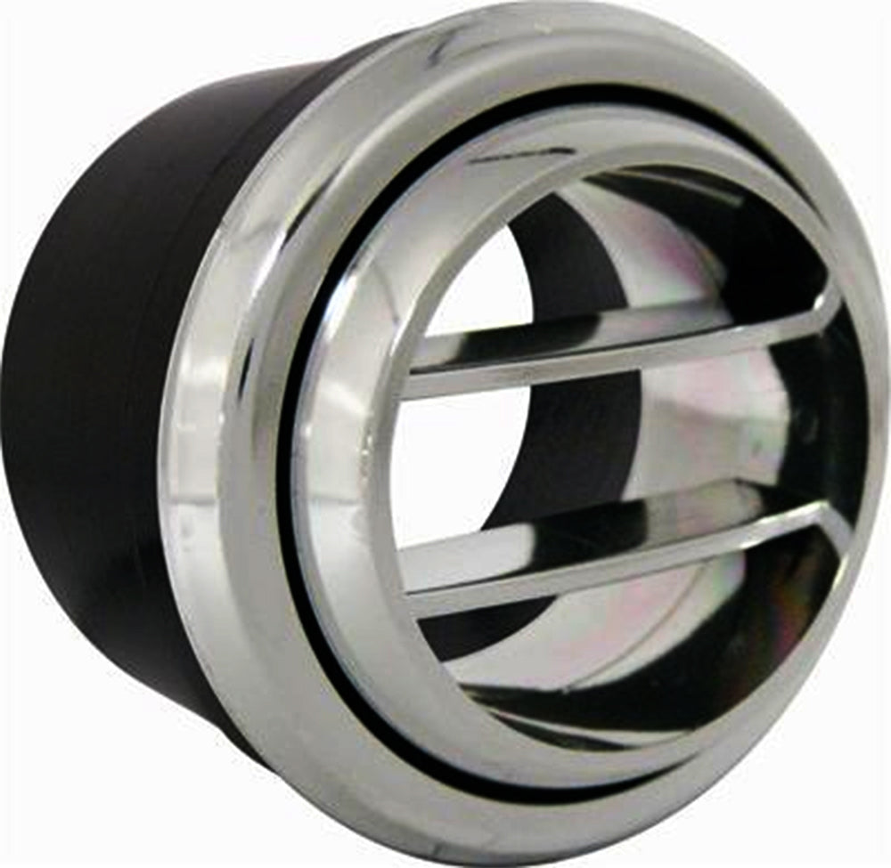Vintage Air Standard Series Vent Louver 2.5-Inch Hose Black & Chrome