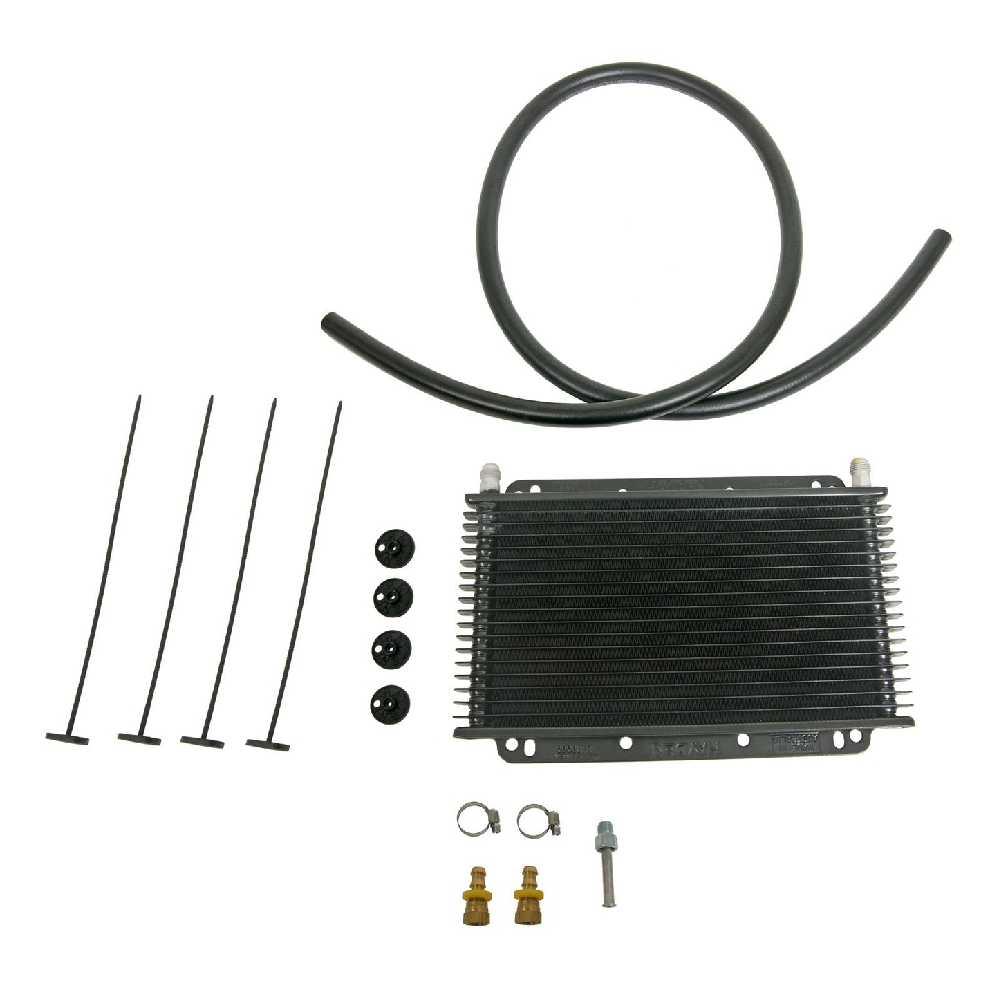 Hayden Transmission Oil Cooler 7" x 11" AN6 Ends kit trans tranny core Ford GM