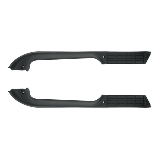 Door Sill Plates 1978 to 1989 Chevy GMC Pickup Pair Plastic Black Chevrolet C10