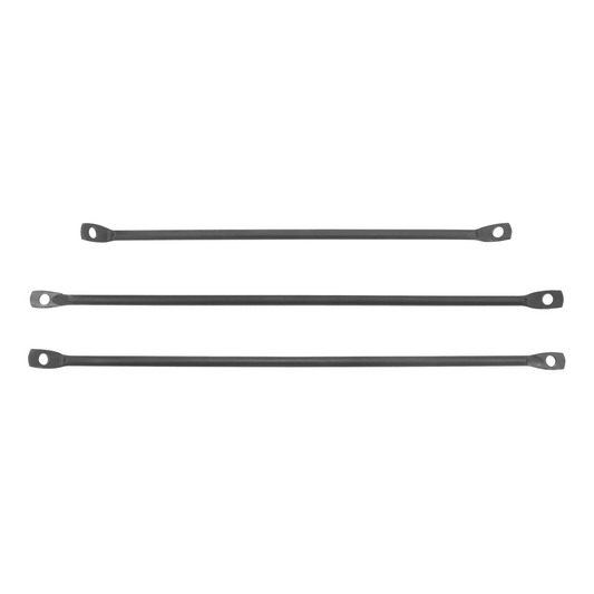 1955 to 1966 Chevrolet Rear Fender Brace Rods 3 PC Chevy step side bed braces 55
