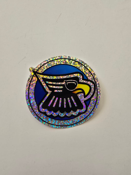 Sparkly Circle Sticker