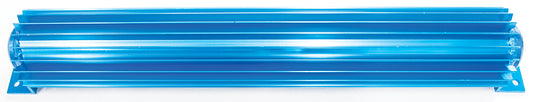 Blue Dual Pass Alumminum Transmission Cooler 18” Hot Rod Trans Cool Log Street A