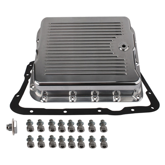 Chevy Chevrolet Polished Aluminum transmission Trans Pan 400TH turbo 400