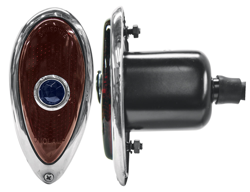 1938 1939 Ford Taillight Assembly Hot rod Rat Fink Blue Dot Tale Talelight Each
