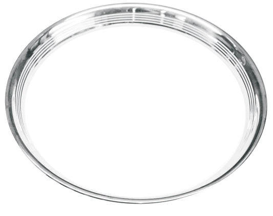 15" Ribbed Trim Ring Each Steel Wheel Skinny Beauty rings Stainless Steel GM