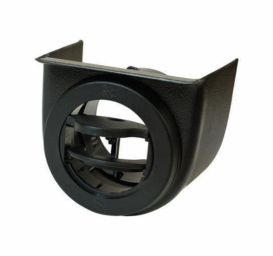 Vintage Air Under Dash Mount Round All Black Double Vane Vent for 2.5" Duct Hose