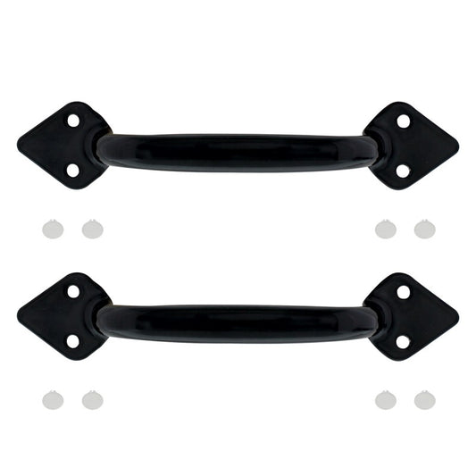 1932 Ford Hood Handle Set Black 32 deuce sedan coupe roadster Black Steel rod