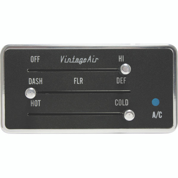 Vintage Air Gen IV V 3 Lever Control Panel Rectange A/C 4 5 Air Condition Billet